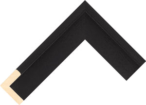 Black grained finish canvas box frame 41mm wide