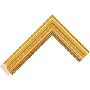 Gold picture frame with decorative edge