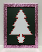 Load image into Gallery viewer, Christmas Tree Frame. Glitter finish