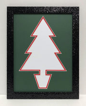 Load image into Gallery viewer, Christmas Tree Frame. Glitter finish