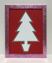 Load image into Gallery viewer, Christmas Tree Frame. Glitter finish