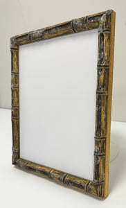 Distressed Gold Bamboo Wooden Picture Frame (26mm)