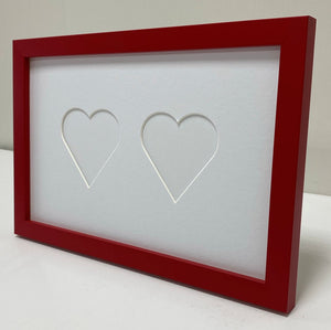 Double Love heart photo frame