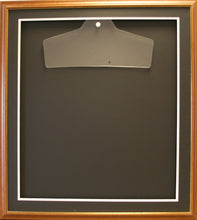 Load image into Gallery viewer, Readymade Shirt Frame. Large Brown with a Gold edge.