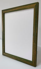 Load image into Gallery viewer, Green hand finished artisan Wooden Picture Frame (24mm wide)