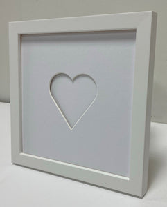 Love heart wooden picture frame