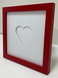 Love heart wooden frame