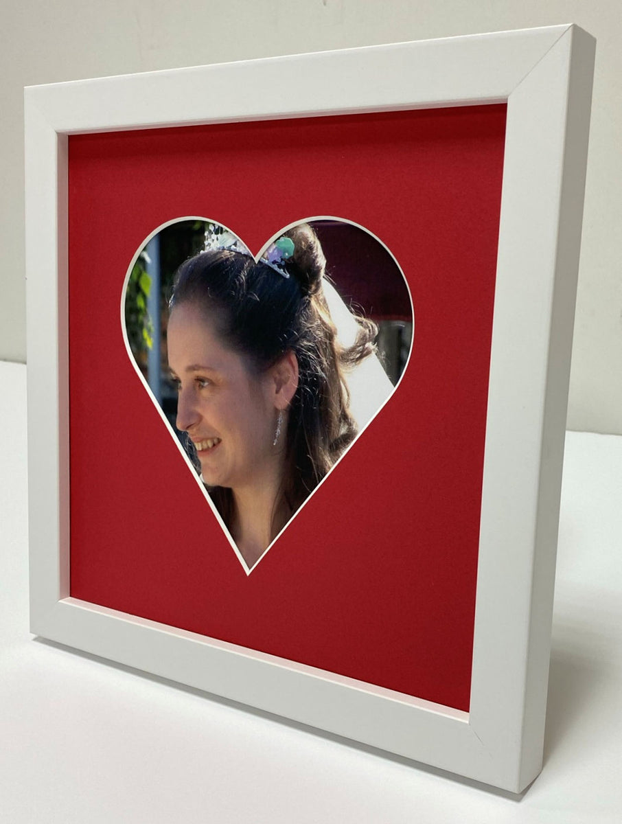 Large Love heart photo frame DMR Framing