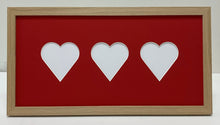 Load image into Gallery viewer, Triple Love heart photo frame
