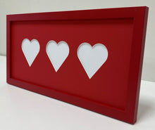 Load image into Gallery viewer, Triple Love heart photo frame