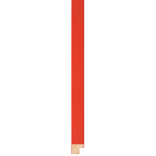 Red wooden box frame