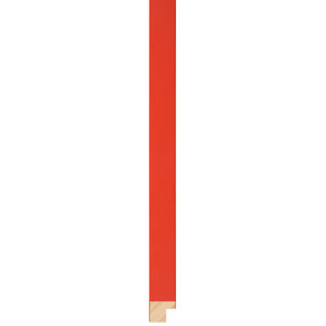 Red wooden box frame