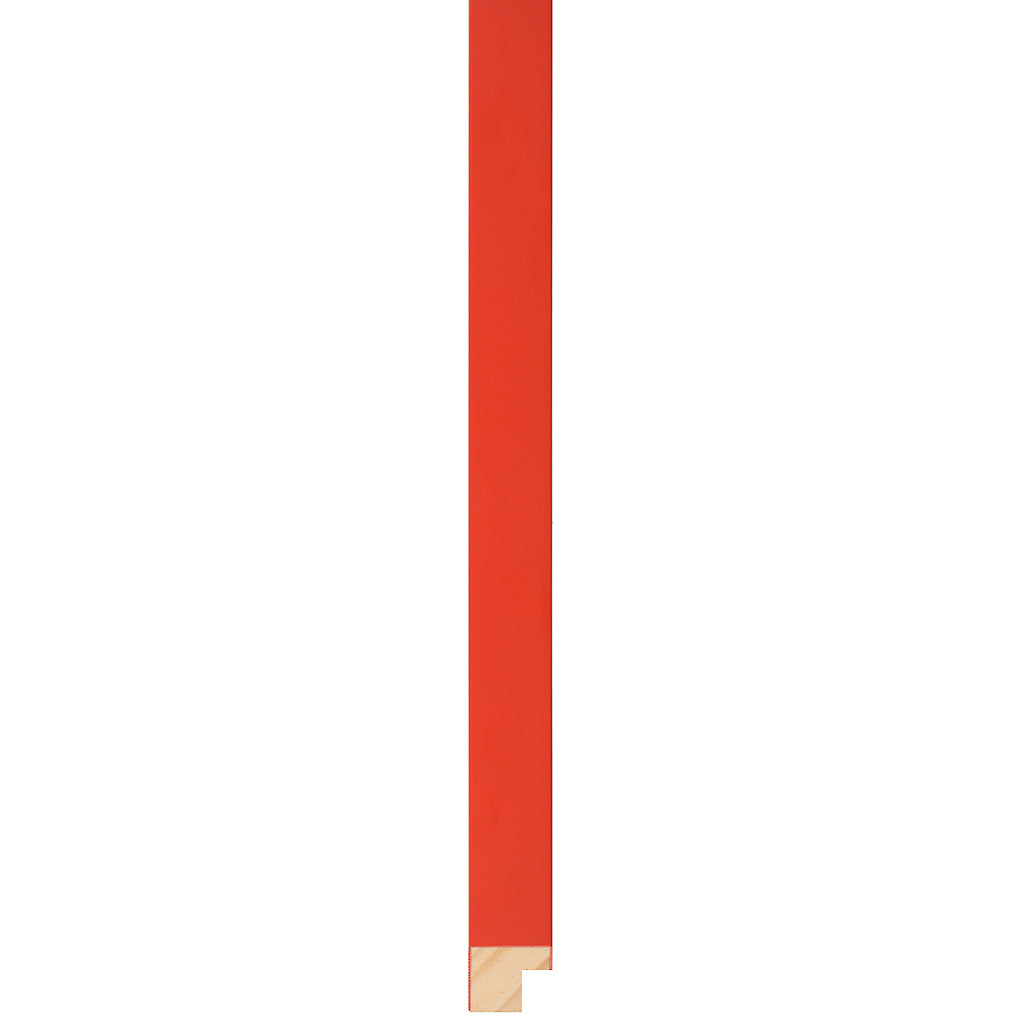 Red wooden box frame