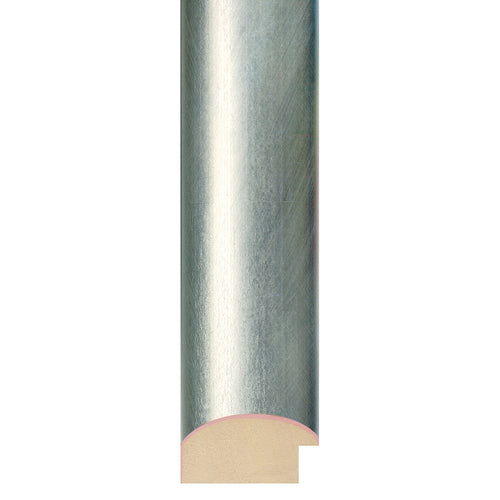 Silver brushed cushion profile frame