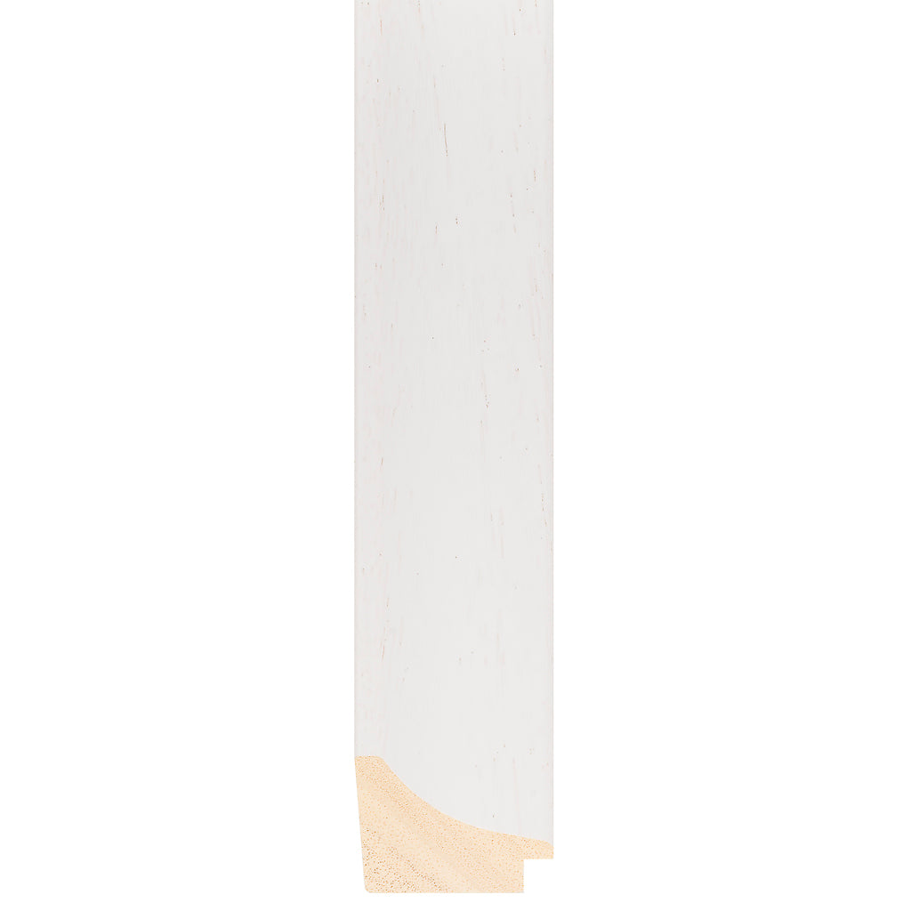 White stain finish scoop frame 40mm wide