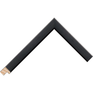 Black brushed flat frame 19mm wide