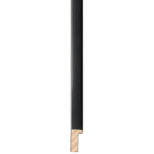 Load image into Gallery viewer, Black brushed flat deep rebate frame 17.8mm wide
