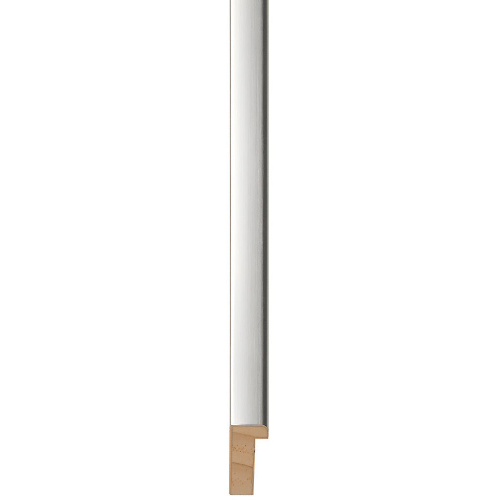 Silver brushed flat deep rebate frame 17.8mm wide