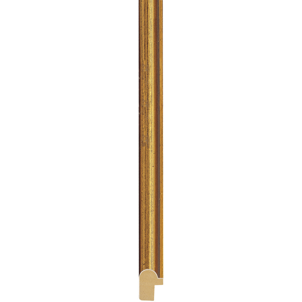 Gold antique frame with grey line