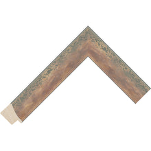Load image into Gallery viewer, Green/Gold/Beige hand finished effect wooden Picture Frame (30mm wide)
