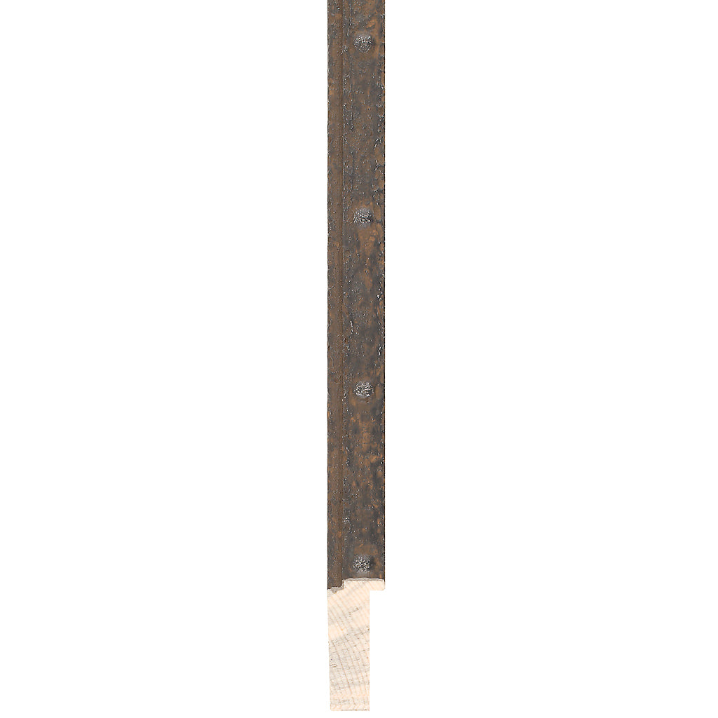 Anvil aged steel rivet design deep rebate 18mm wide