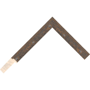 Anvil aged steel rivet design deep rebate 18mm wide