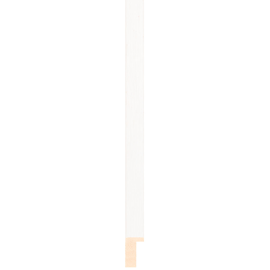 White stain finish flat deep rebate frame 15mm wide