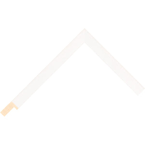 White stain finish flat deep rebate frame 15mm wide