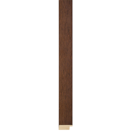 Walnut stain flat wooden frame