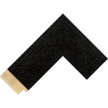 Load image into Gallery viewer, Black stain finish flat frame 53mm wide
