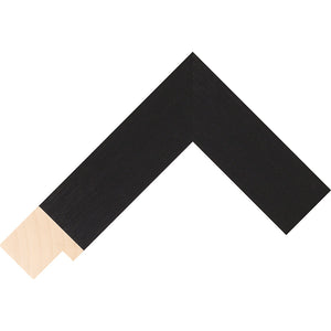 Black stain finish flat box frame 40mm wide
