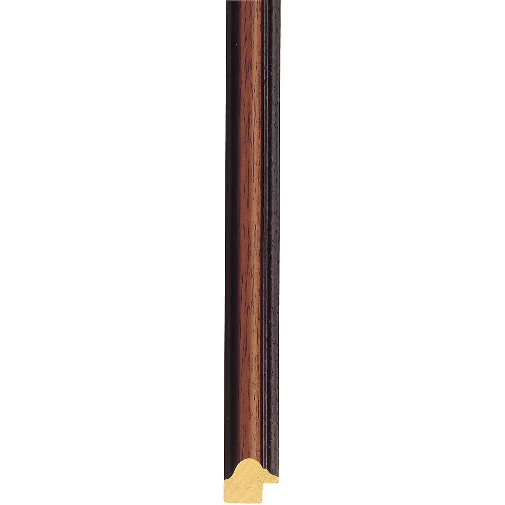 walnut stain dome picture frame