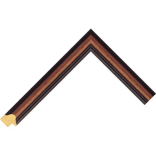 Load image into Gallery viewer, walnut stain domed picture frame
