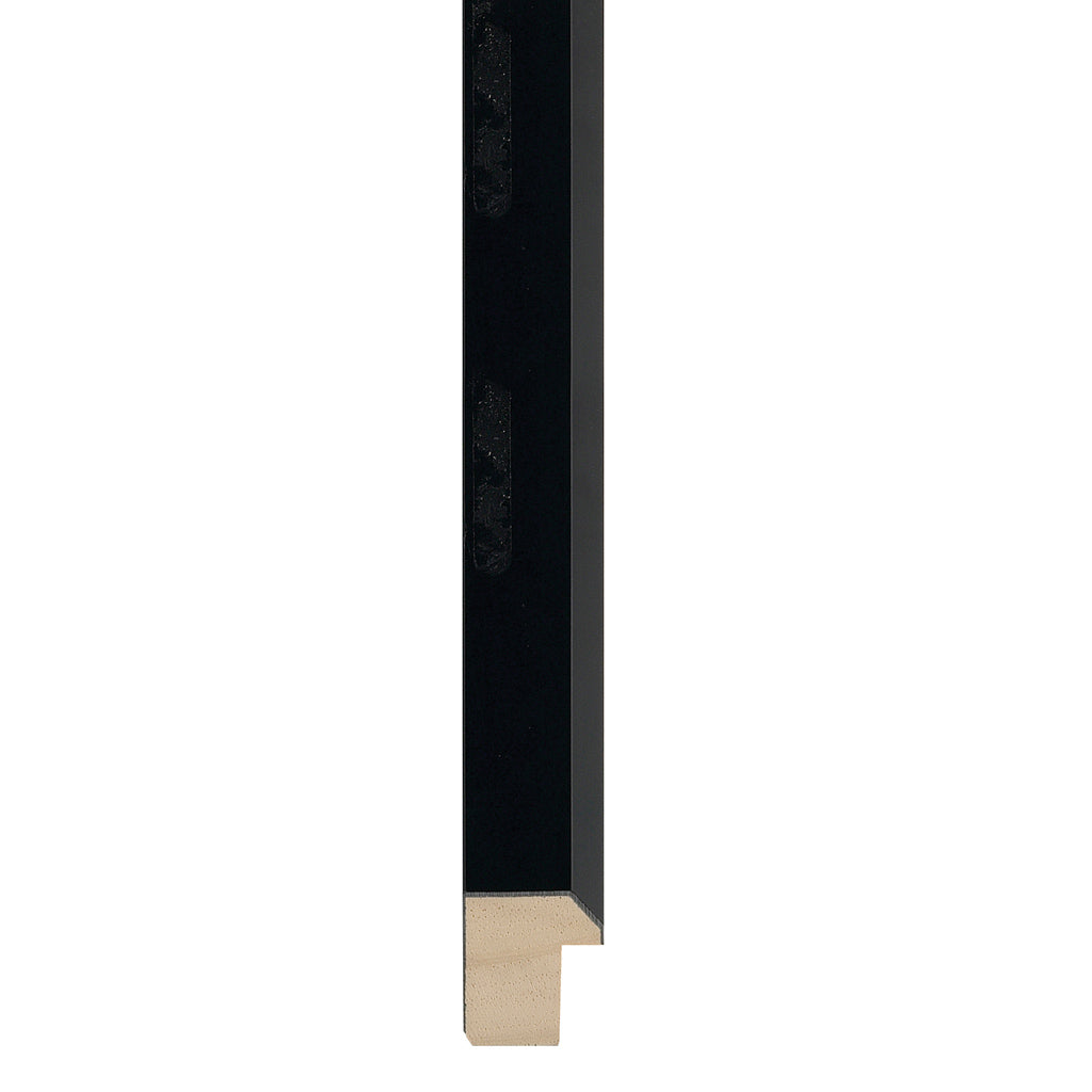 Black paint finish flat with a bevel profile frame 23mm wide