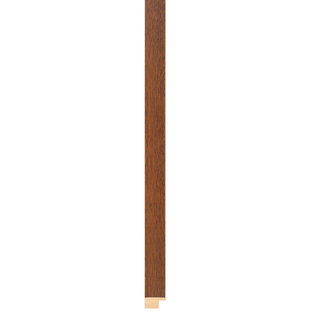 Dark walnut stain flat frame