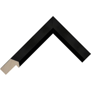 Black paint finish flat with a bevel profile frame 27mm wide