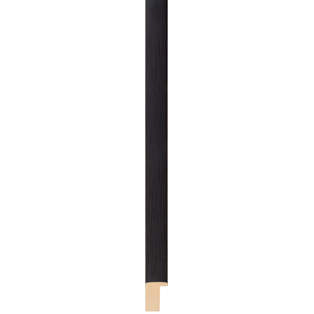 Black stain finish flat deep rebate frame 20mm wide