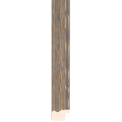 grey wire brushed shaped frame