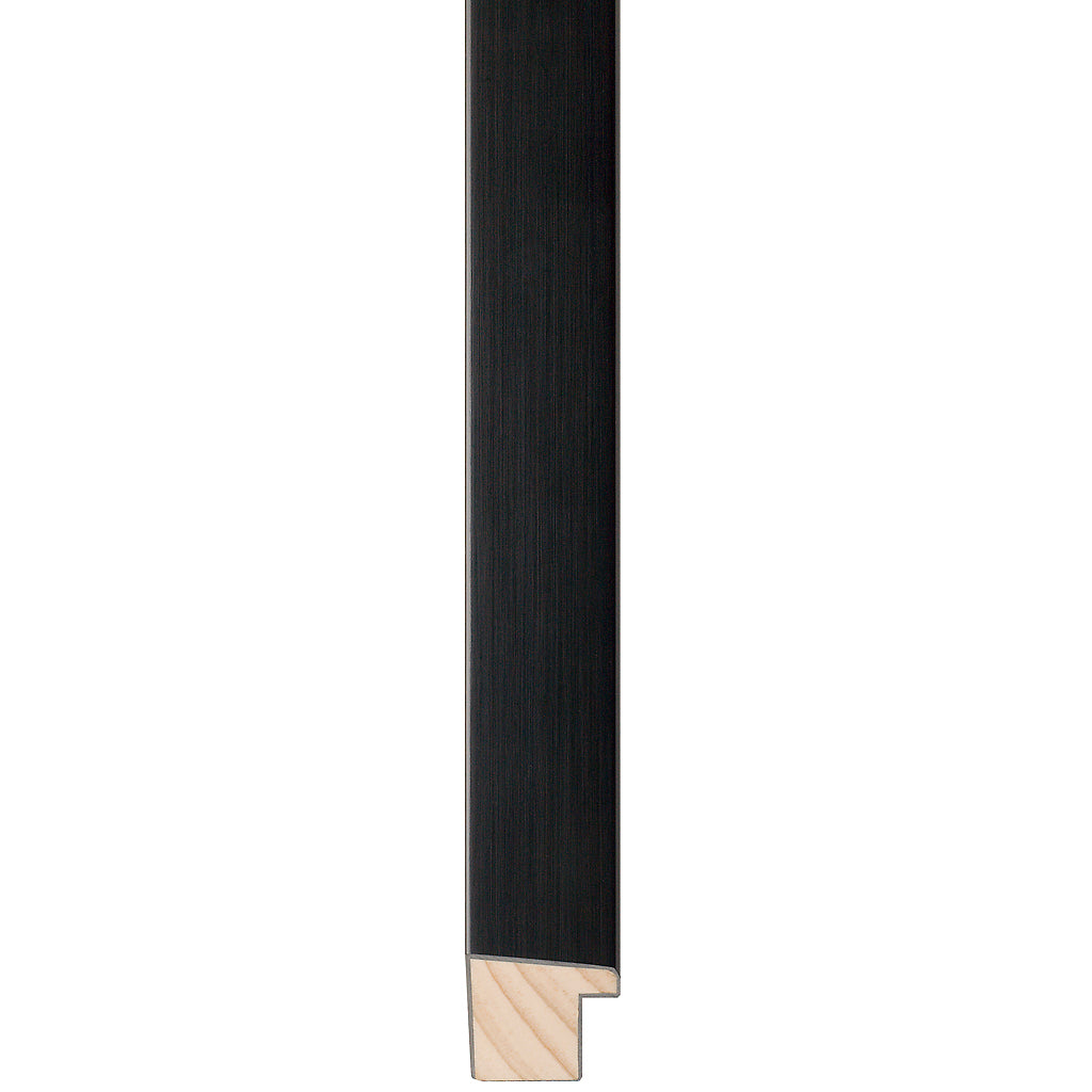Black brushed frame