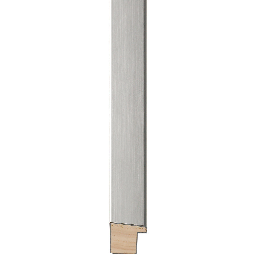 Silver brushed flat box frame 31.8mm wide