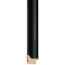 Load image into Gallery viewer, Black brushed scoop profile frame 38.1mm wide
