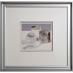 Silver brushed scoop profile frame 38.1mm wide