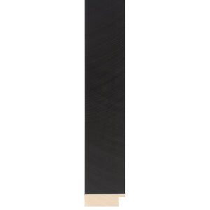 Black brushed paint finish flat profile frame 53mm wide