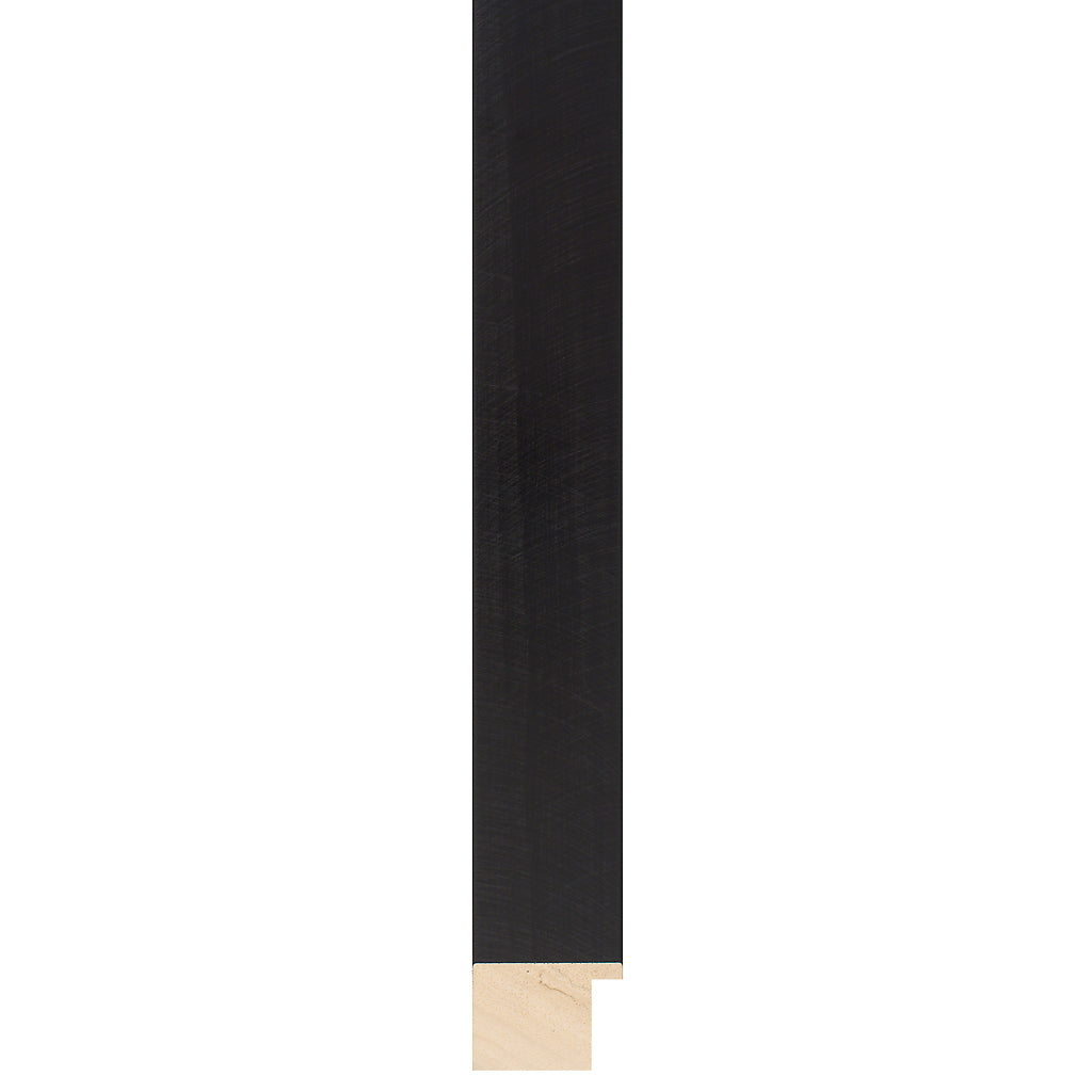Black brushed paint finish flat box profile frame 37mm wide