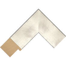 Load image into Gallery viewer, Silver brushed effect frame 37mm wide box frame
