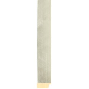 Silver brushed effect frame 36mm wide