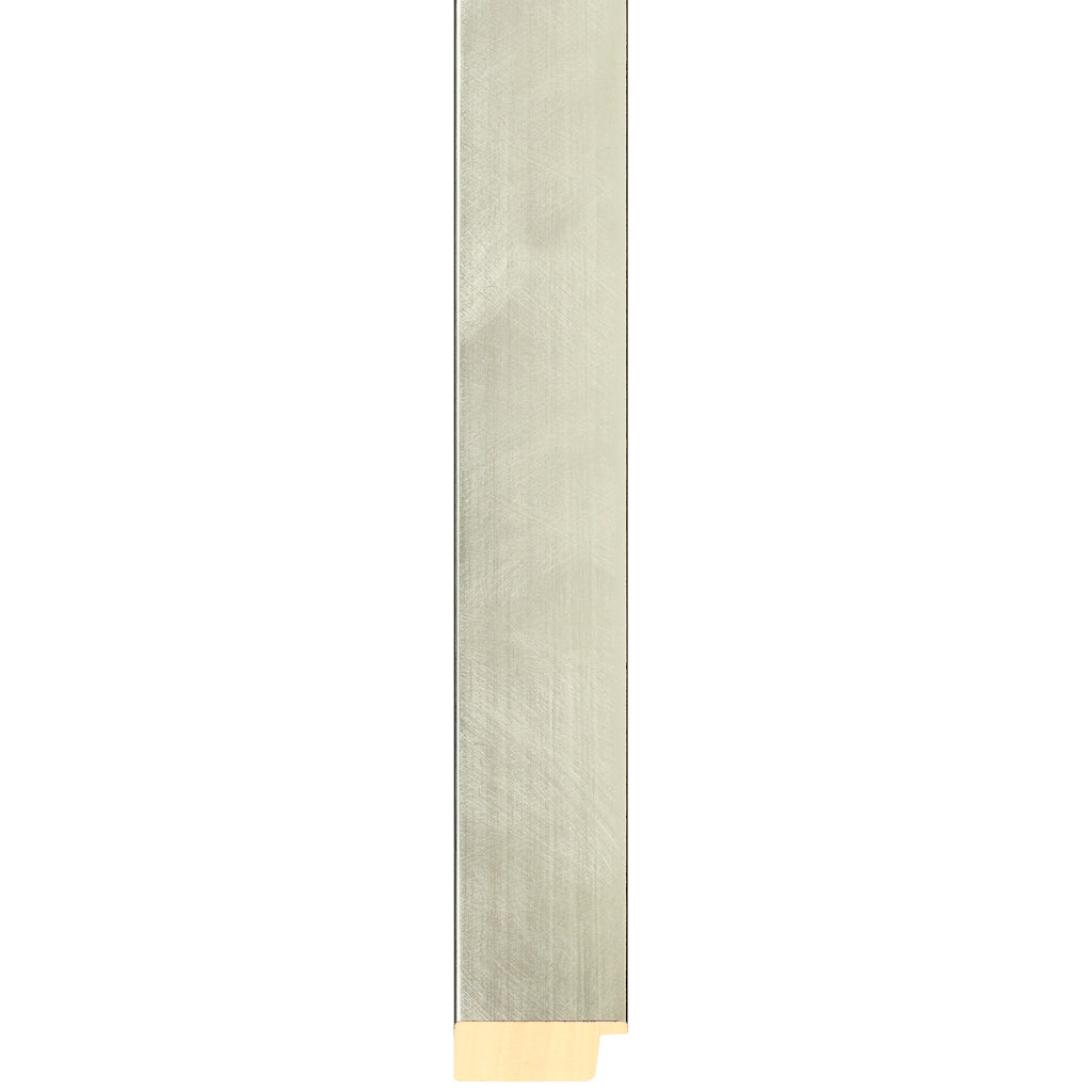 Silver brushed effect frame 36mm wide