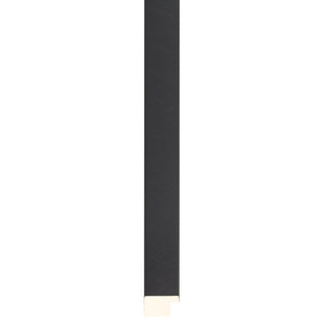 Black brushed paint finish flat profile frame 23mm wide