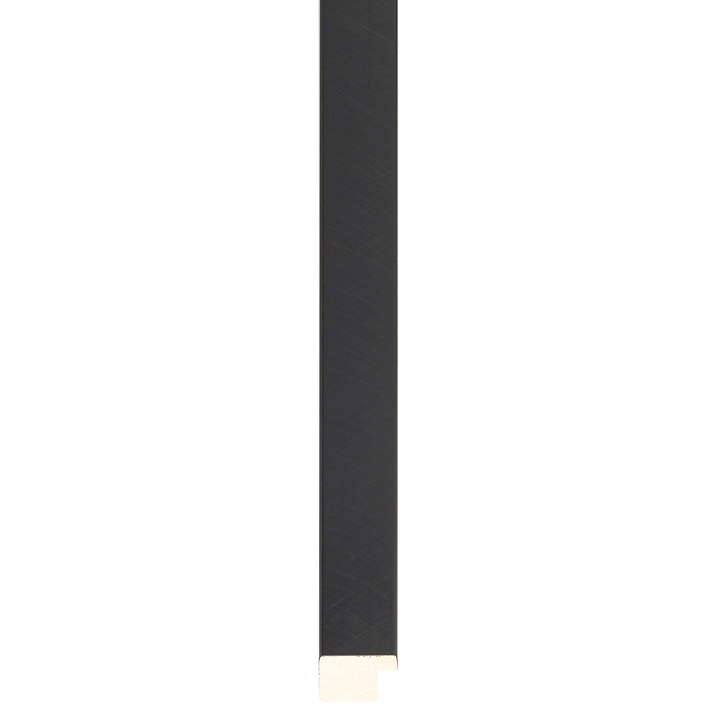 Black brushed paint finish flat profile frame 23mm wide