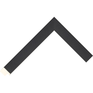 Black brushed paint finish flat profile frame 23mm wide